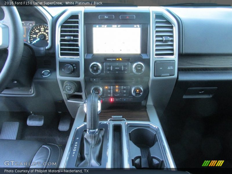 White Platinum / Black 2016 Ford F150 Lariat SuperCrew