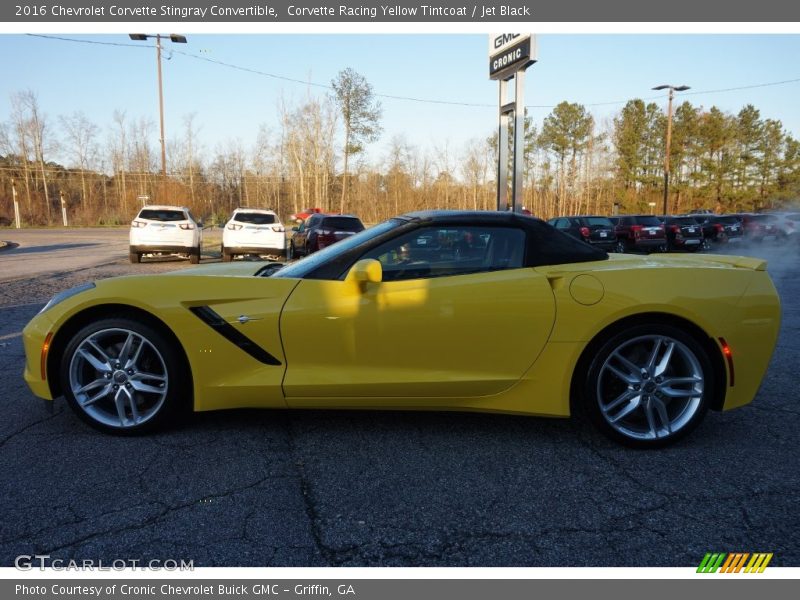 Corvette Racing Yellow Tintcoat / Jet Black 2016 Chevrolet Corvette Stingray Convertible