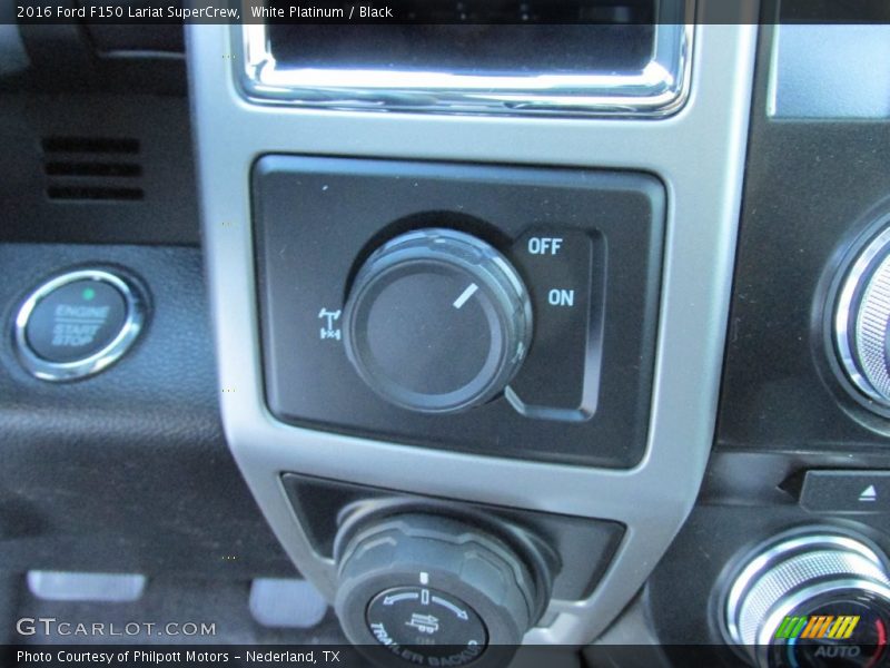 White Platinum / Black 2016 Ford F150 Lariat SuperCrew