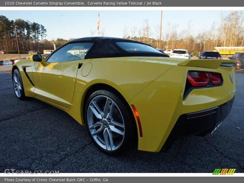 Corvette Racing Yellow Tintcoat / Jet Black 2016 Chevrolet Corvette Stingray Convertible