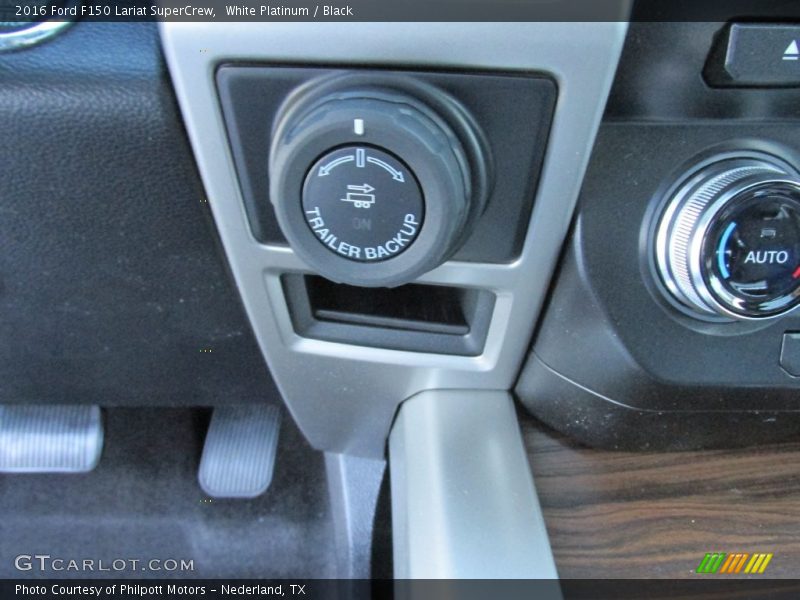 White Platinum / Black 2016 Ford F150 Lariat SuperCrew