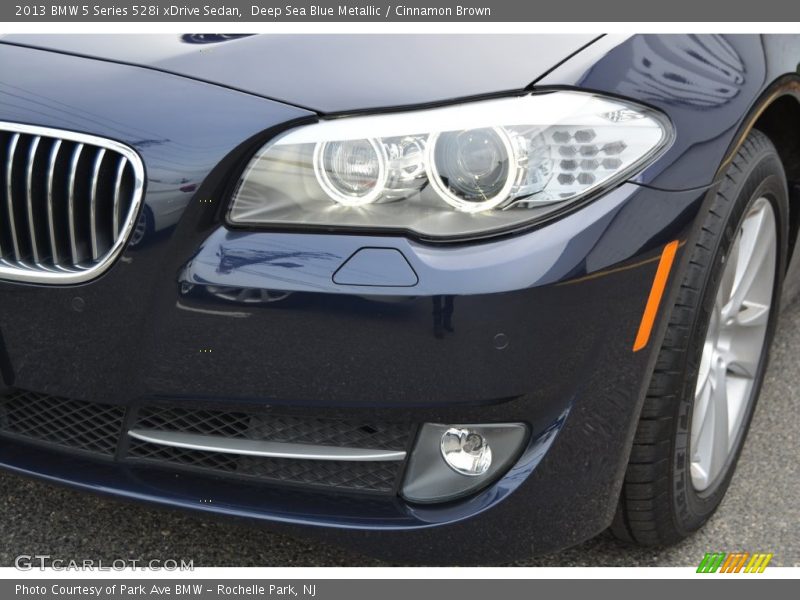 Deep Sea Blue Metallic / Cinnamon Brown 2013 BMW 5 Series 528i xDrive Sedan