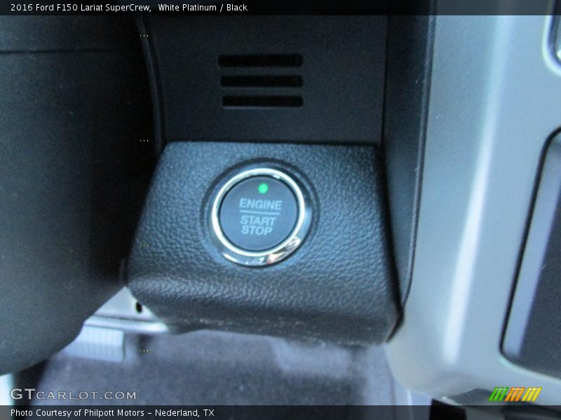 White Platinum / Black 2016 Ford F150 Lariat SuperCrew