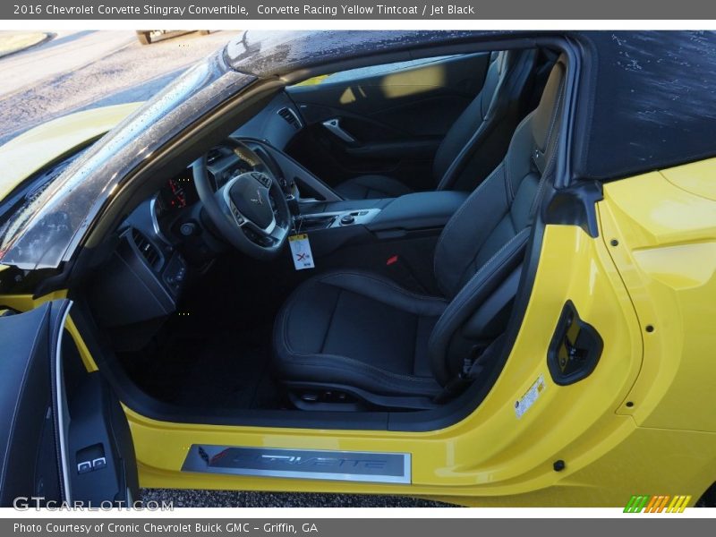 Corvette Racing Yellow Tintcoat / Jet Black 2016 Chevrolet Corvette Stingray Convertible