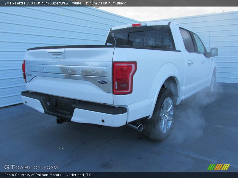 White Platinum / Platinum Black 2016 Ford F150 Platinum SuperCrew