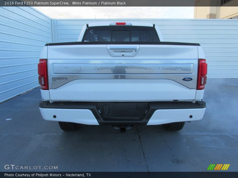 White Platinum / Platinum Black 2016 Ford F150 Platinum SuperCrew