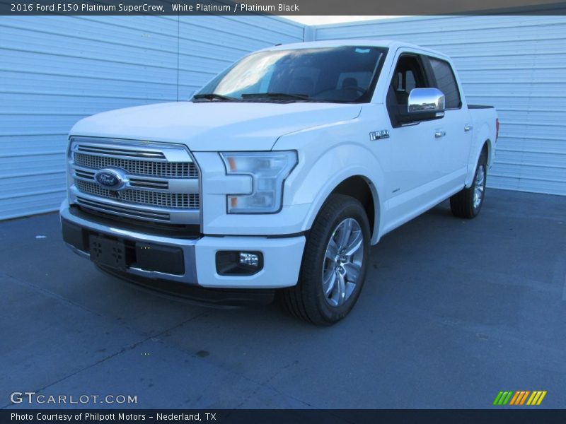 White Platinum / Platinum Black 2016 Ford F150 Platinum SuperCrew