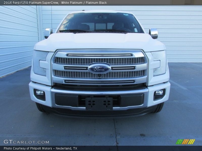 White Platinum / Platinum Black 2016 Ford F150 Platinum SuperCrew