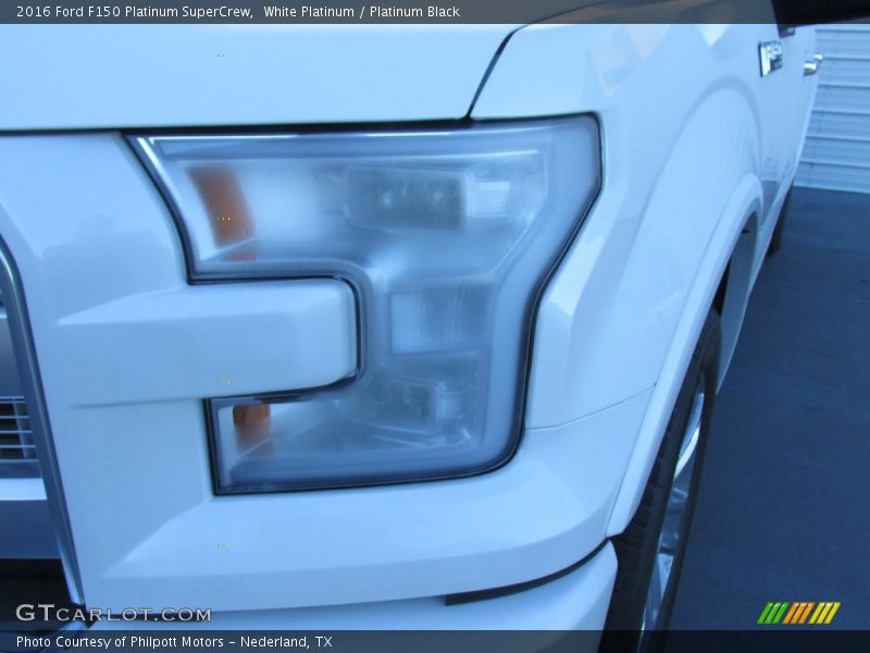White Platinum / Platinum Black 2016 Ford F150 Platinum SuperCrew