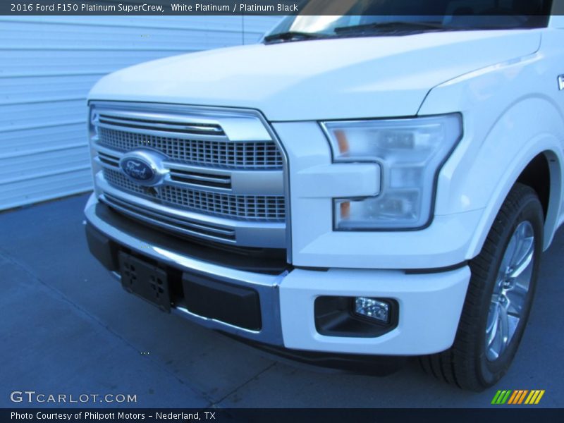 White Platinum / Platinum Black 2016 Ford F150 Platinum SuperCrew