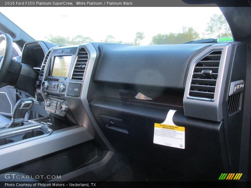 White Platinum / Platinum Black 2016 Ford F150 Platinum SuperCrew