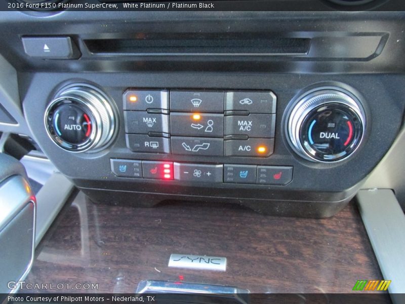 White Platinum / Platinum Black 2016 Ford F150 Platinum SuperCrew