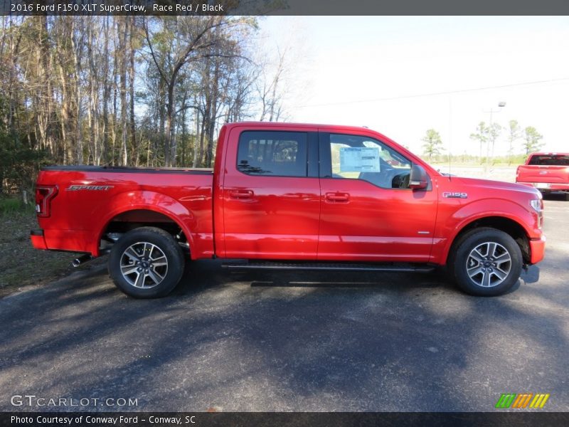 Race Red / Black 2016 Ford F150 XLT SuperCrew