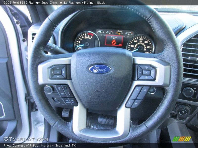 White Platinum / Platinum Black 2016 Ford F150 Platinum SuperCrew