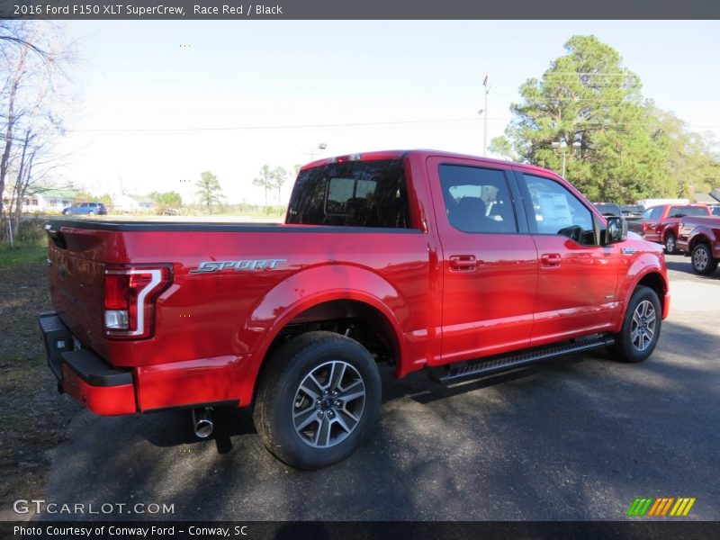 Race Red / Black 2016 Ford F150 XLT SuperCrew
