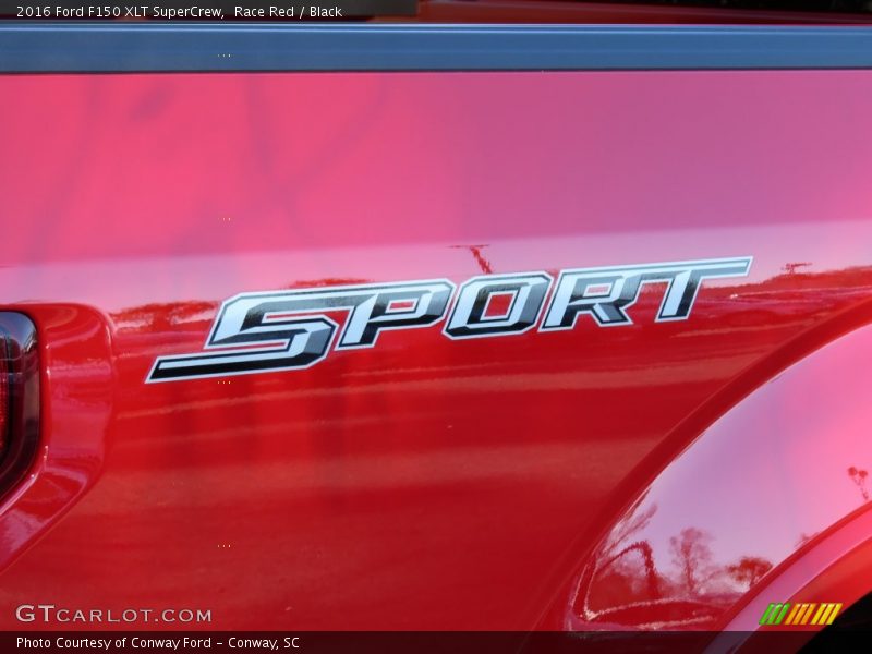 Race Red / Black 2016 Ford F150 XLT SuperCrew