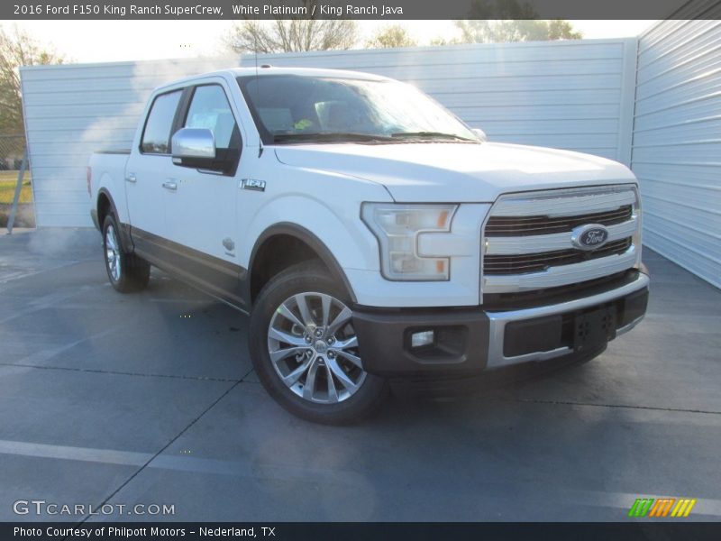 White Platinum / King Ranch Java 2016 Ford F150 King Ranch SuperCrew