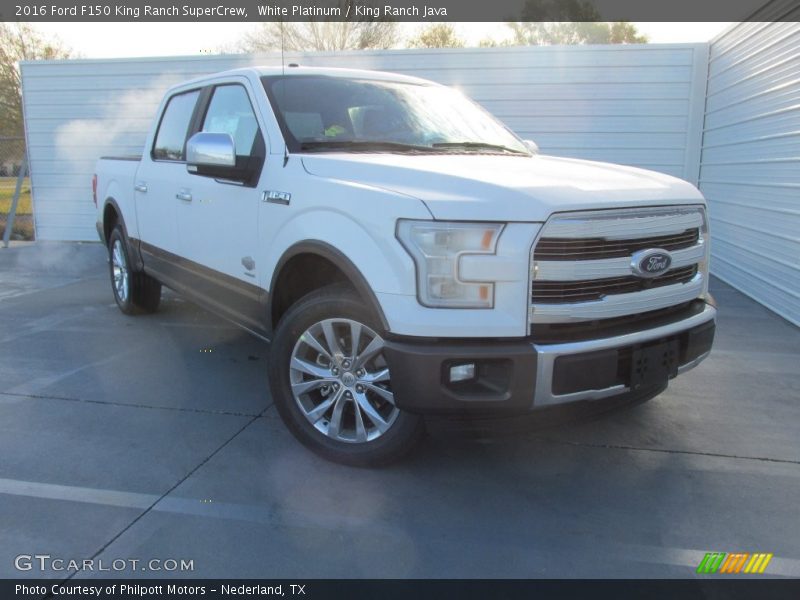 White Platinum / King Ranch Java 2016 Ford F150 King Ranch SuperCrew