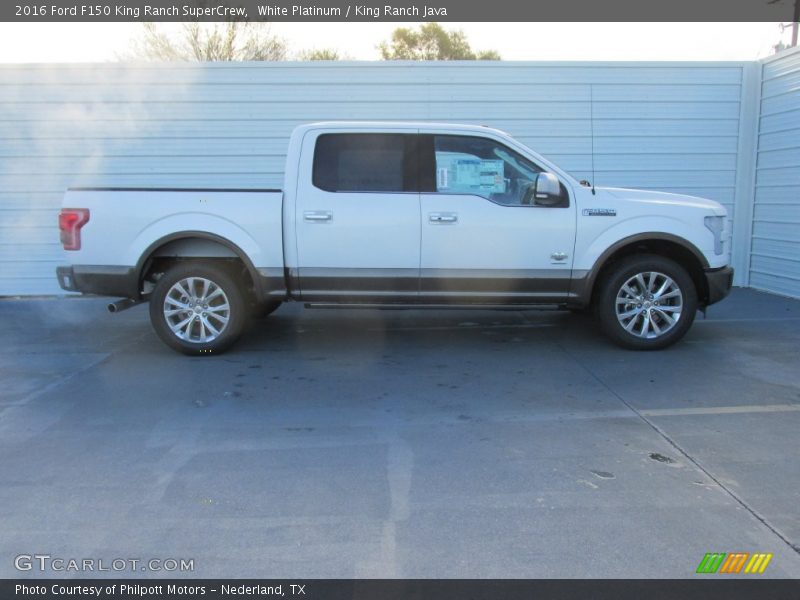 White Platinum / King Ranch Java 2016 Ford F150 King Ranch SuperCrew