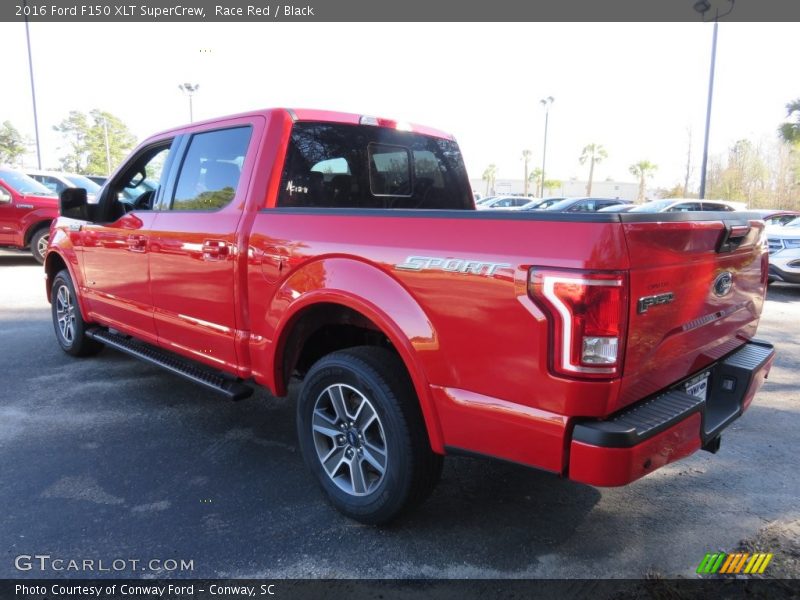 Race Red / Black 2016 Ford F150 XLT SuperCrew