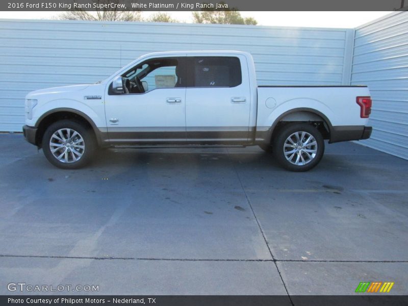 White Platinum / King Ranch Java 2016 Ford F150 King Ranch SuperCrew
