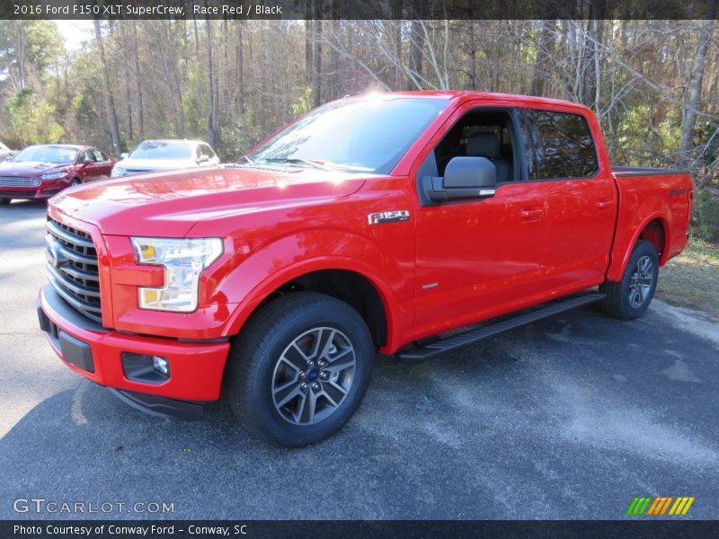 Race Red / Black 2016 Ford F150 XLT SuperCrew