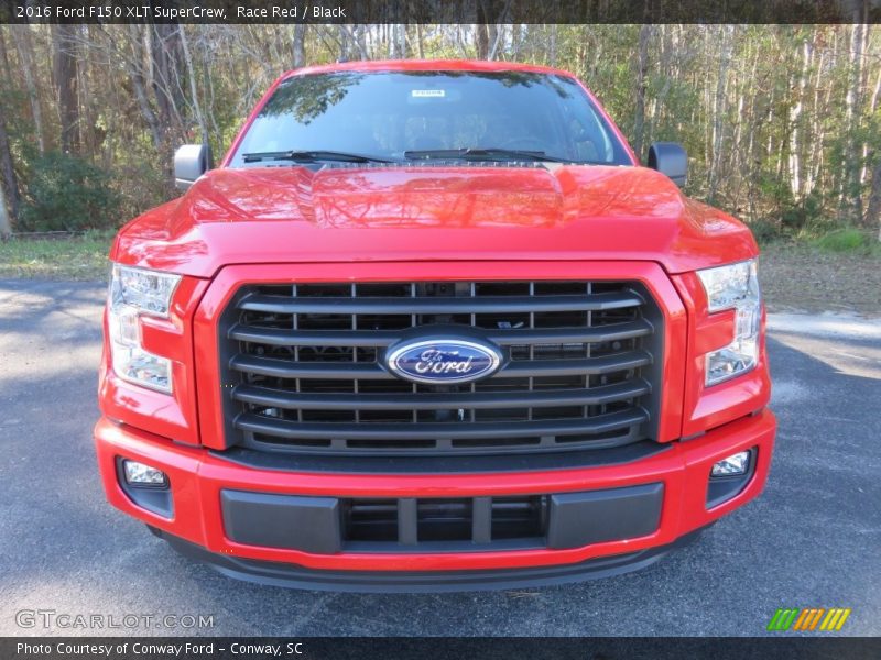 Race Red / Black 2016 Ford F150 XLT SuperCrew