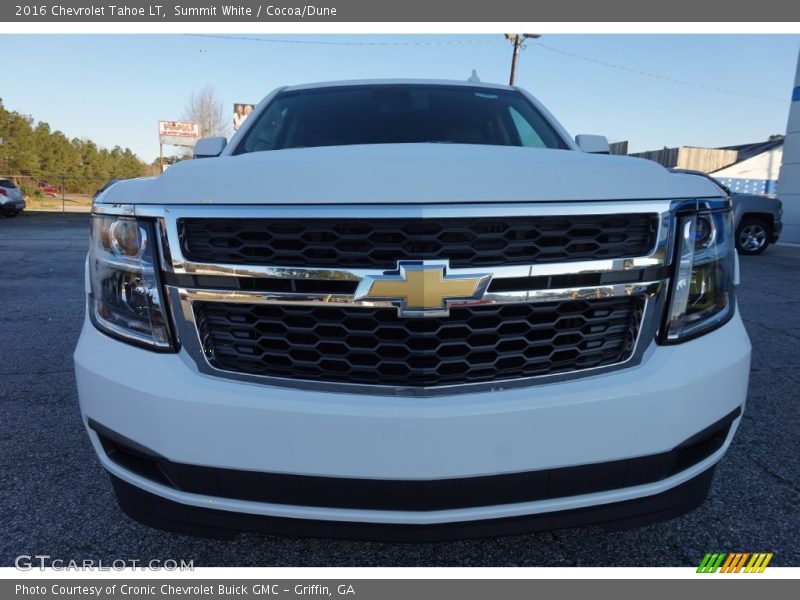 Summit White / Cocoa/Dune 2016 Chevrolet Tahoe LT