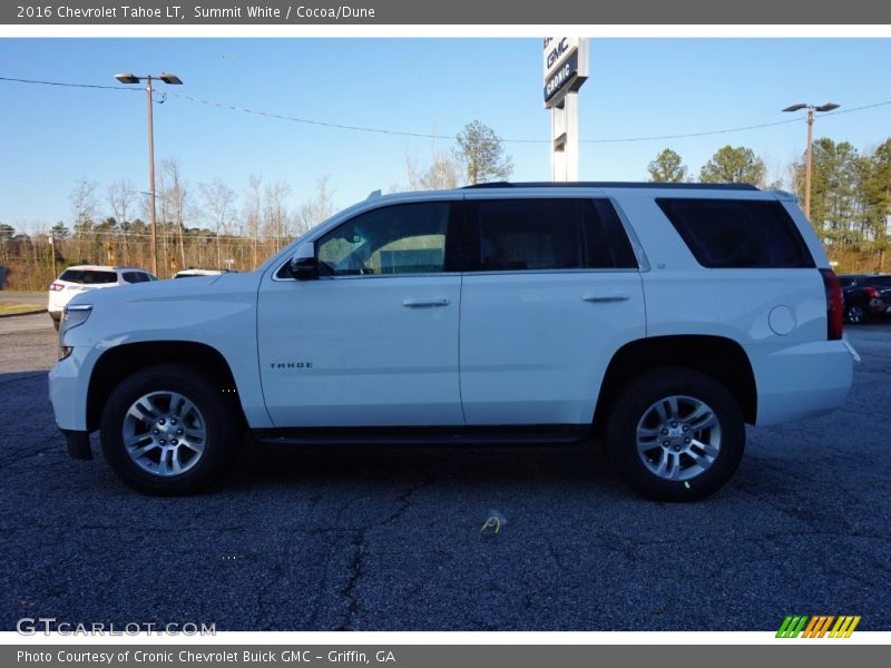 Summit White / Cocoa/Dune 2016 Chevrolet Tahoe LT