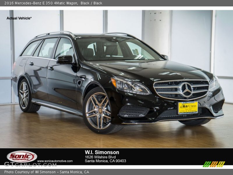 Black / Black 2016 Mercedes-Benz E 350 4Matic Wagon