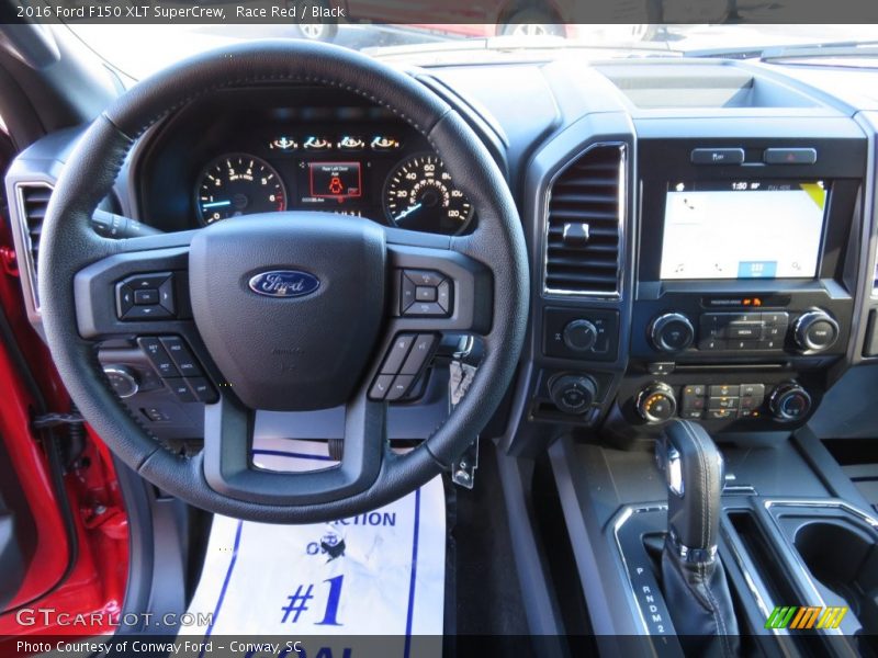 Race Red / Black 2016 Ford F150 XLT SuperCrew