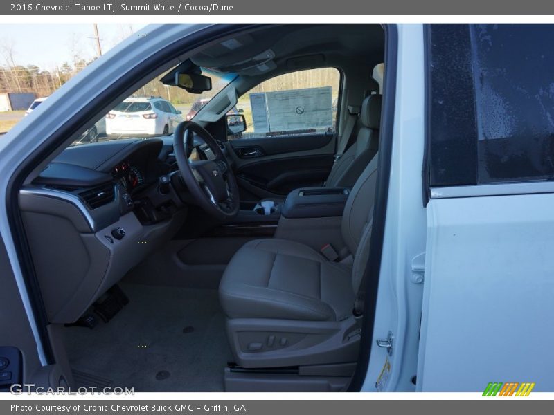 Summit White / Cocoa/Dune 2016 Chevrolet Tahoe LT