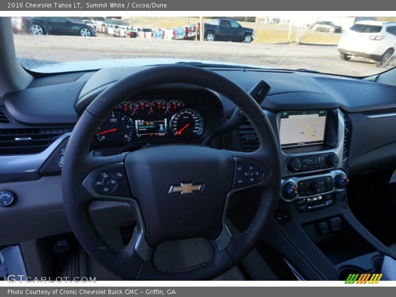 Summit White / Cocoa/Dune 2016 Chevrolet Tahoe LT