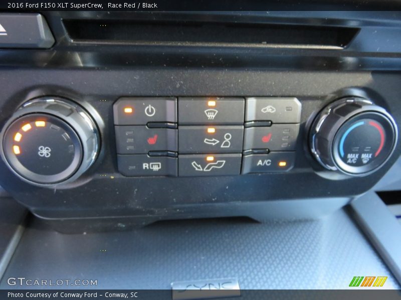 Race Red / Black 2016 Ford F150 XLT SuperCrew