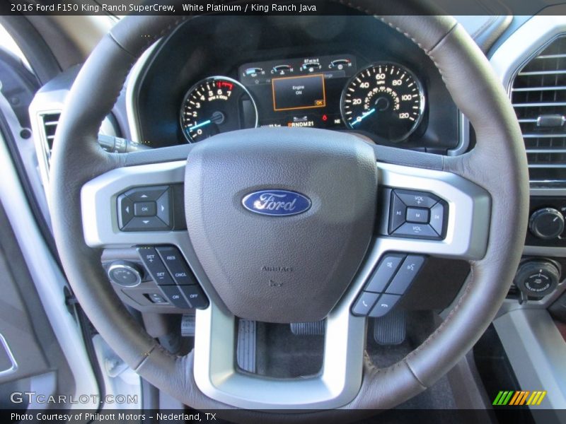 White Platinum / King Ranch Java 2016 Ford F150 King Ranch SuperCrew