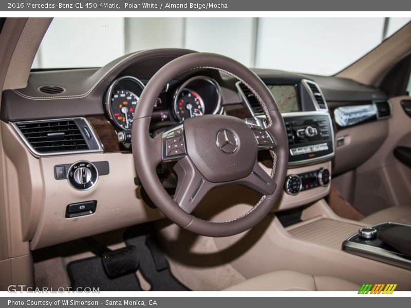 Polar White / Almond Beige/Mocha 2016 Mercedes-Benz GL 450 4Matic