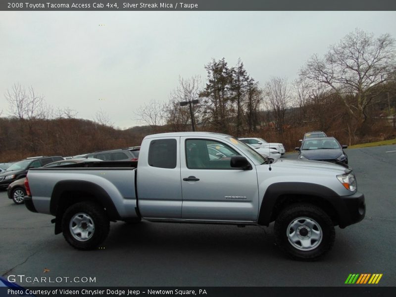 Silver Streak Mica / Taupe 2008 Toyota Tacoma Access Cab 4x4