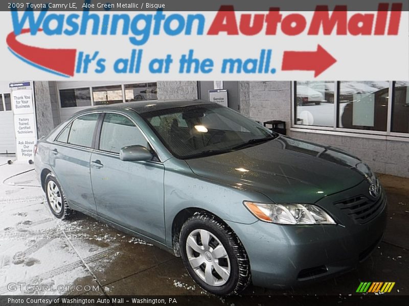 Aloe Green Metallic / Bisque 2009 Toyota Camry LE