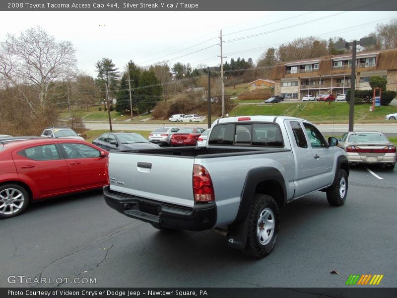 Silver Streak Mica / Taupe 2008 Toyota Tacoma Access Cab 4x4