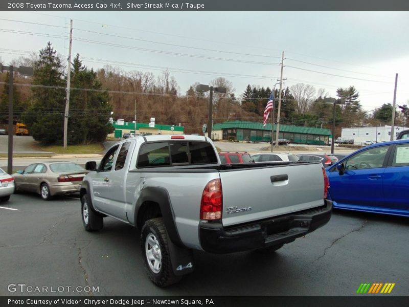 Silver Streak Mica / Taupe 2008 Toyota Tacoma Access Cab 4x4