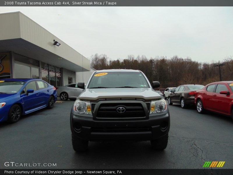Silver Streak Mica / Taupe 2008 Toyota Tacoma Access Cab 4x4
