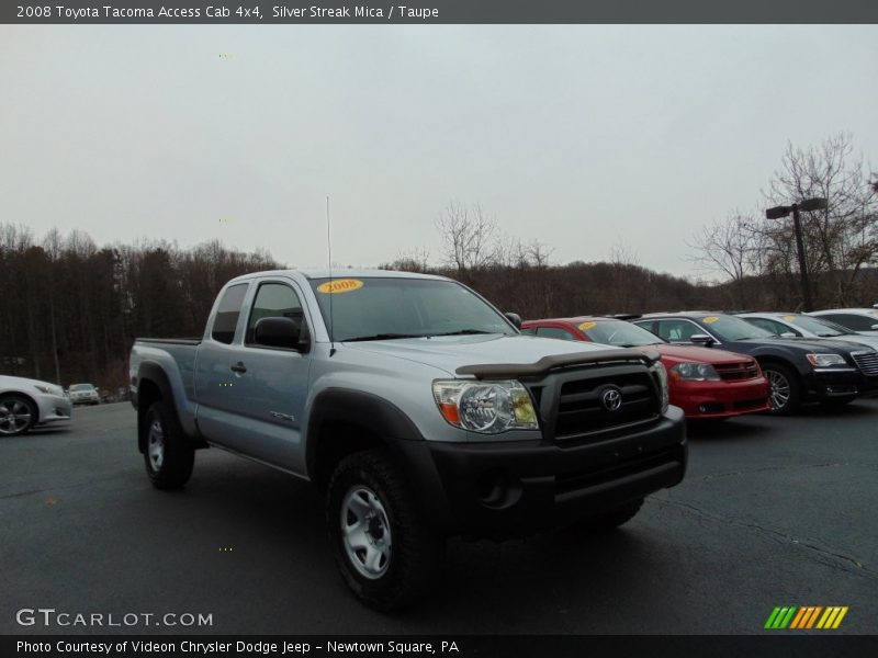 Silver Streak Mica / Taupe 2008 Toyota Tacoma Access Cab 4x4