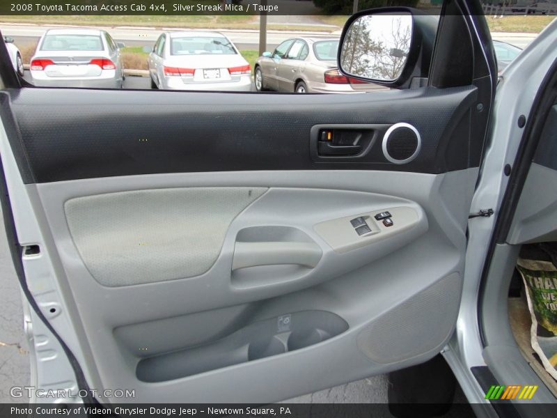 Silver Streak Mica / Taupe 2008 Toyota Tacoma Access Cab 4x4