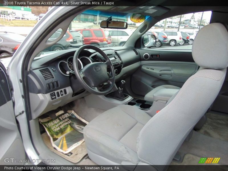 Silver Streak Mica / Taupe 2008 Toyota Tacoma Access Cab 4x4