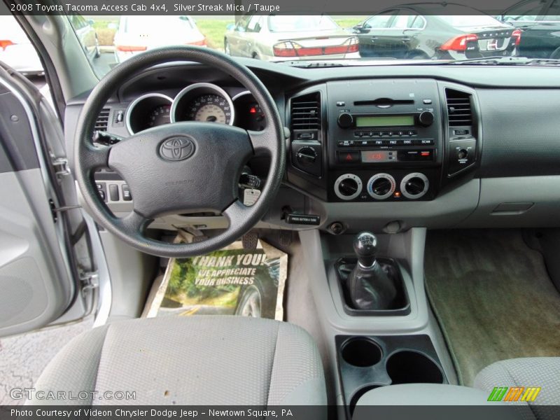 Silver Streak Mica / Taupe 2008 Toyota Tacoma Access Cab 4x4