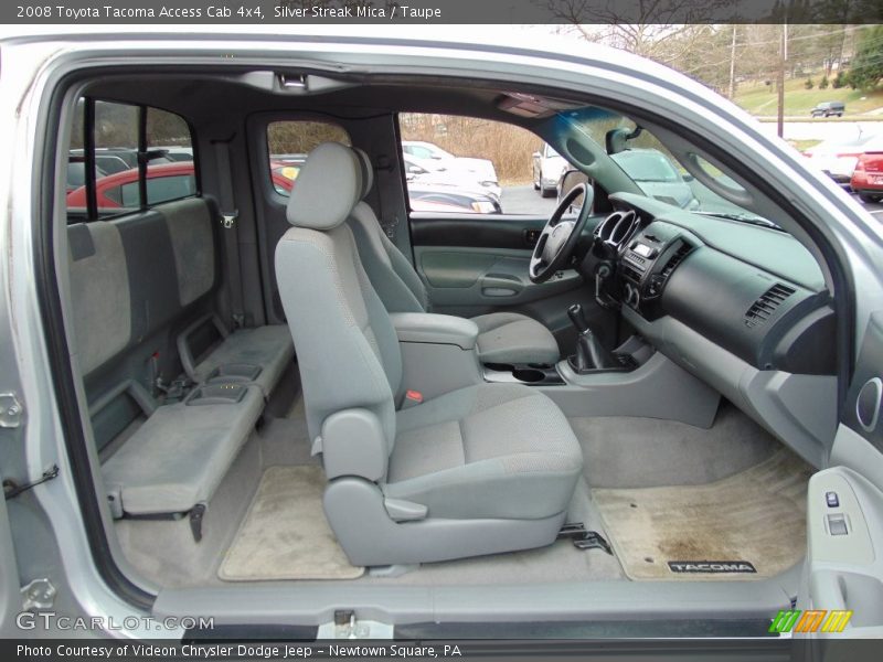 Silver Streak Mica / Taupe 2008 Toyota Tacoma Access Cab 4x4