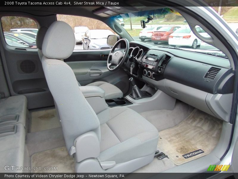 Silver Streak Mica / Taupe 2008 Toyota Tacoma Access Cab 4x4