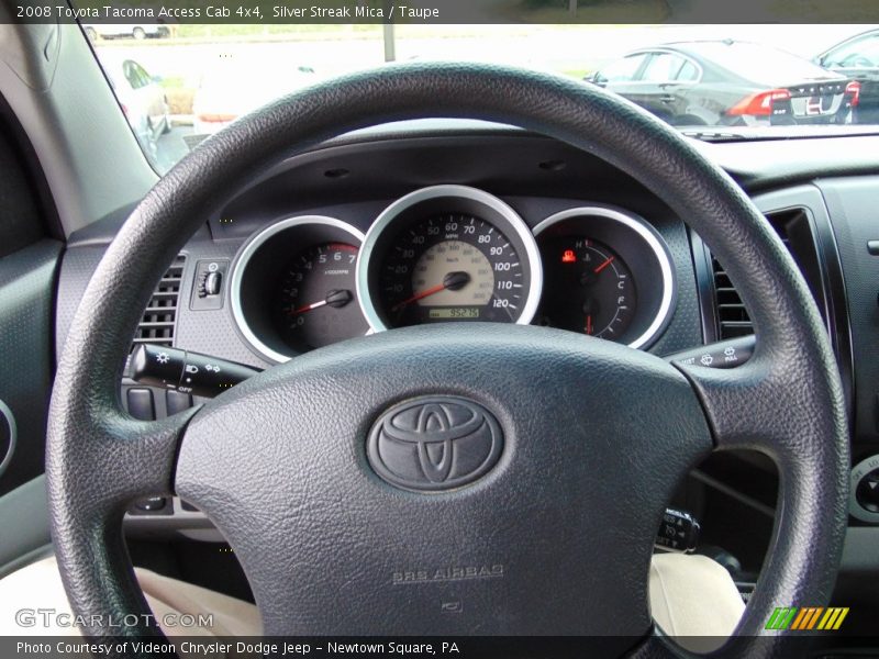 Silver Streak Mica / Taupe 2008 Toyota Tacoma Access Cab 4x4