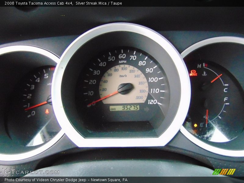 Silver Streak Mica / Taupe 2008 Toyota Tacoma Access Cab 4x4