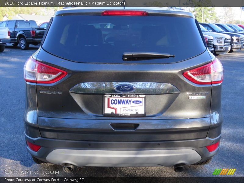 Magnetic Metallic / Medium Light Stone 2016 Ford Escape Titanium